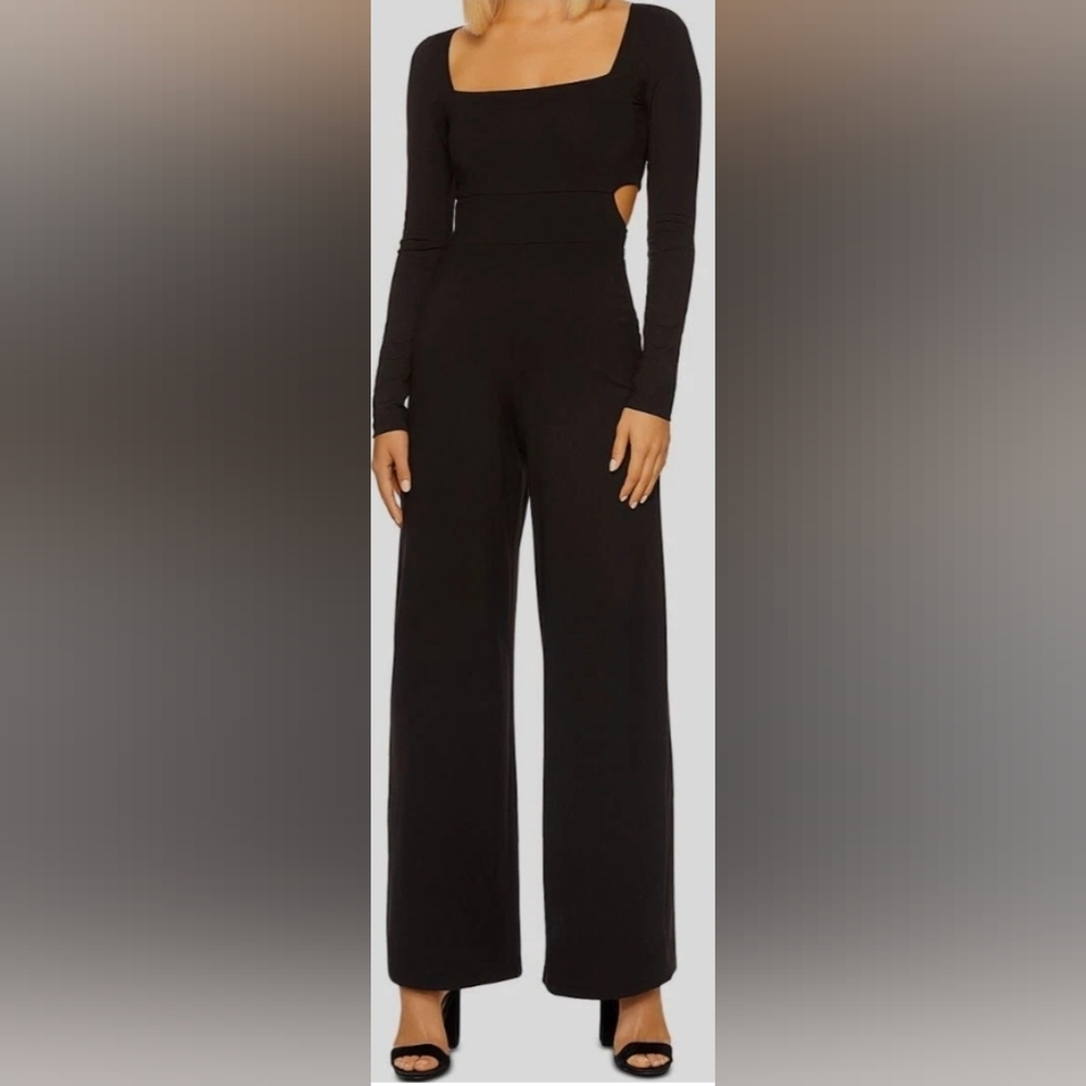 Susana Monaco Black Long Sleeve Jumpsuit